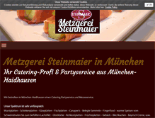 Tablet Screenshot of metzgerei-steinmaier.de